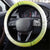 Guinea Bissau Steering Wheel Cover with White Green Red Gradient Design - Wonder Print Shop