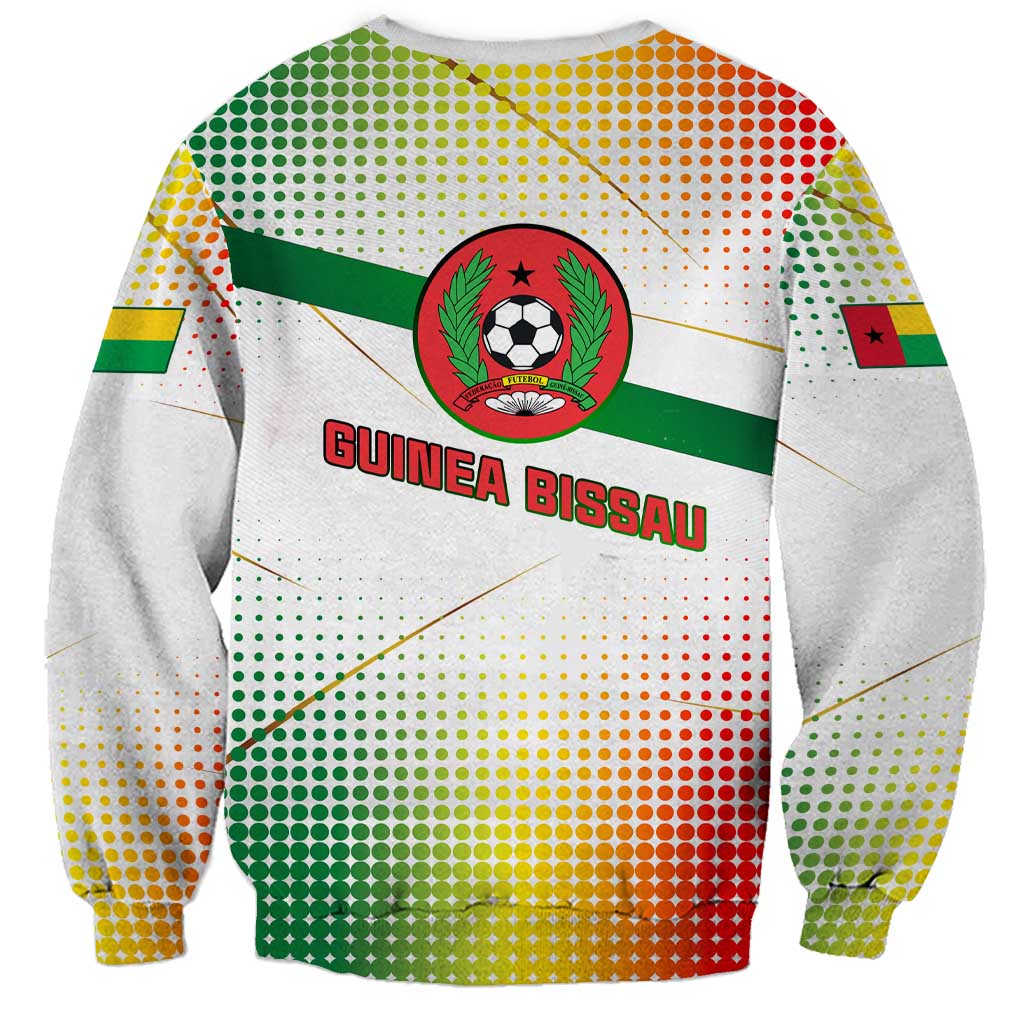 Guinea Bissau Sweatshirt with White Green Red Gradient Design - Wonder Print Shop