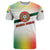 Guinea Bissau T Shirt with White Green Red Gradient Design - Wonder Print Shop