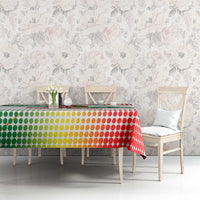 Guinea Bissau Tablecloth with White Green Red Gradient Design - Wonder Print Shop