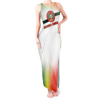 Guinea Bissau Tank Maxi Dress with White Green Red Gradient Design - Wonder Print Shop