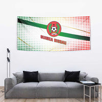 Guinea Bissau Tapestry with White Green Red Gradient Design - Wonder Print Shop
