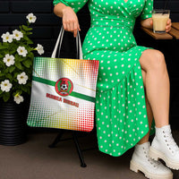 Guinea Bissau Tote Bag with White Green Red Gradient Design - Wonder Print Shop