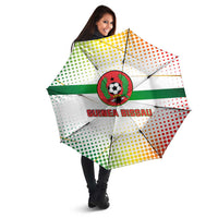 Guinea Bissau Umbrella with White Green Red Gradient Design - Wonder Print Shop