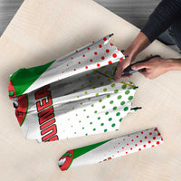 Guinea Bissau Umbrella with White Green Red Gradient Design - Wonder Print Shop