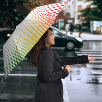 Guinea Bissau Umbrella with White Green Red Gradient Design - Wonder Print Shop