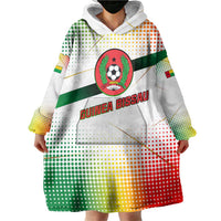 Guinea Bissau Wearable Blanket Hoodie with White Green Red Gradient Design - Wonder Print Shop