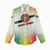 Guinea Bissau Women Casual Shirt with White Green Red Gradient Design - Wonder Print Shop