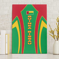 Guinea Bissau Canvas Wall Art with Red Green Yellow Stripe Design and Black Star - Wonder Print Shop