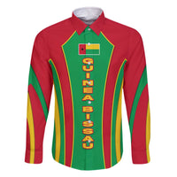 Guinea Bissau Family Matching Off The Shoulder Long Sleeve Dress and Hawaiian Shirt with Red Green Yellow Stripe Design and Black Star - Wonder Print Shop