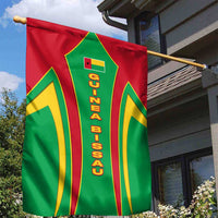 Guinea Bissau Garden Flag with Red Green Yellow Stripe Design and Black Star - Wonder Print Shop