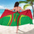 Guinea Bissau Sarong with Red Green Yellow Stripe Design and Black Star - Wonder Print Shop