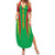Guinea Bissau Summer Maxi Dress with Red Green Yellow Stripe Design and Black Star - Wonder Print Shop