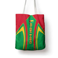 Guinea Bissau Tote Bag with Red Green Yellow Stripe Design and Black Star - Wonder Print Shop