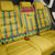 Guinea Bissau Back Car Seat Cover with Yellow Tribal Geometric Design and National Flag - Wonder Print Shop