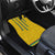 Guinea Bissau Car Mats with Yellow Tribal Geometric Design and National Flag - Wonder Print Shop