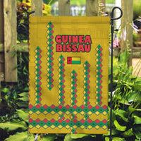 Guinea Bissau Garden Flag with Yellow Tribal Geometric Design and National Flag - Wonder Print Shop