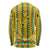 Guinea Bissau Long Sleeve Shirt with Yellow Tribal Geometric Design and National Flag - Wonder Print Shop