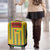 Guinea Bissau Luggage Cover with Yellow Tribal Geometric Design and National Flag - Wonder Print Shop