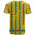 Guinea Bissau T Shirt with Yellow Tribal Geometric Design and National Flag - Wonder Print Shop