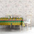 Guinea Bissau Tablecloth with Yellow Tribal Geometric Design and National Flag - Wonder Print Shop