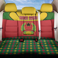 Guinea Bissau Back Car Seat Cover with Red Yellow Green Geometric Design - Wonder Print Shop