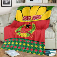 Guinea Bissau Blanket with Red Yellow Green Geometric Design - Wonder Print Shop