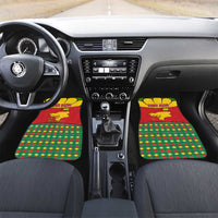 Guinea Bissau Car Mats with Red Yellow Green Geometric Design - Wonder Print Shop