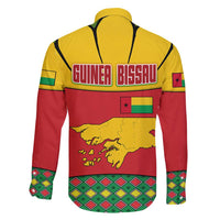 Guinea Bissau Family Matching Summer Maxi Dress and Hawaiian Shirt with Red Yellow Green Geometric Design - Wonder Print Shop