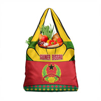 Guinea Bissau Grocery Bag with Red Yellow Green Geometric Design - Wonder Print Shop
