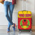 Guinea Bissau Luggage Cover with Red Yellow Green Geometric Design - Wonder Print Shop