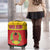 Guinea Bissau Luggage Cover with Red Yellow Green Geometric Design - Wonder Print Shop