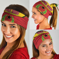 Guinea Bissau Neck Gaiter with Red Yellow Green Geometric Design TS04