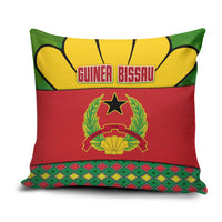 Guinea Bissau Pillow Cover with Red Yellow Green Geometric Design - Wonder Print Shop