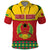 Guinea Bissau Polo Shirt with Red Yellow Green Geometric Design - Wonder Print Shop