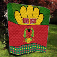 Guinea Bissau Quilt with Red Yellow Green Geometric Design - Wonder Print Shop