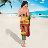 Guinea Bissau Sarong with Red Yellow Green Geometric Design - Wonder Print Shop