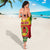 Guinea Bissau Sarong with Red Yellow Green Geometric Design - Wonder Print Shop