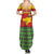 Guinea Bissau Summer Maxi Dress with Red Yellow Green Geometric Design - Wonder Print Shop