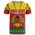 Guinea Bissau T Shirt with Red Yellow Green Geometric Design - Wonder Print Shop