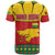 Guinea Bissau T Shirt with Red Yellow Green Geometric Design - Wonder Print Shop