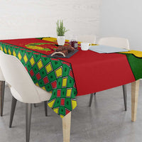 Guinea Bissau Tablecloth with Red Yellow Green Geometric Design - Wonder Print Shop
