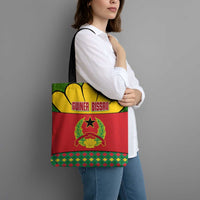 Guinea Bissau Tote Bag with Red Yellow Green Geometric Design - Wonder Print Shop