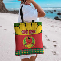 Guinea Bissau Tote Bag with Red Yellow Green Geometric Design - Wonder Print Shop