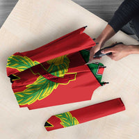 Guinea Bissau Umbrella with Red Yellow Green Geometric Design - Wonder Print Shop