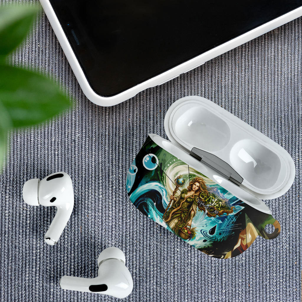Gaia Mother Of Earth Goddess AirPods Case Greek Mythology Sacred Geometry Fantasy