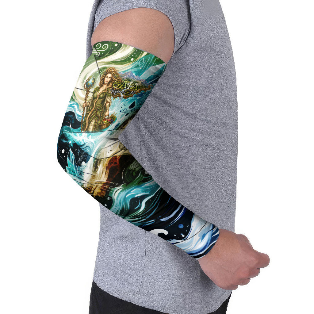 Gaia Mother Of Earth Goddess Arm Sleeves Greek Mythology Sacred Geometry Fantasy