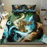 Gaia Mother Of Earth Goddess Bedding Set Greek Mythology Sacred Geometry Fantasy