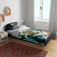 Gaia Mother Of Earth Goddess Bedding Set Greek Mythology Sacred Geometry Fantasy