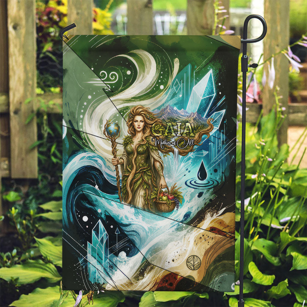Gaia Mother Of Earth Goddess Garden Flag Greek Mythology Sacred Geometry Fantasy